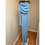 Ser O Ya Galleria Rib Knit Maxi Dress Powder Blue Small Photo 3