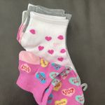 Rachel Rachel Roy Valentines Day 6 Pair of 1/4 Socks NWT Sweetheart Pink Photo 1