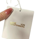 Diane Von Furstenberg  Long-Sleeve‎ Banded Overlay Lace Midi-Length Dress Size 0 Photo 13