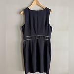 Liz Claiborne  Y2k dark navy white trim sheath career dress Photo 5