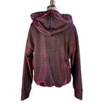 Koral | NWOT | Small | Mantra Impression Holographic Shiny Pink Plaid Hoodie Photo 4