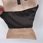 SheIn ‎ Halter Vest Top Womens Medium Gray White Pinstripe Polyester NEW Photo 5