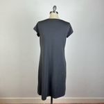 Eileen Fisher  Grey Short Sleeve Shirt Dress Photo 5