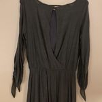 Joyfolie Dress Dark Grey High Low Long Sleeve Maxi Photo 5