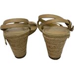 Joie  Women's 8.5 Square Toe Wedge Block Heel Woven Coastal Sandal Beach Vacation Photo 4