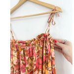 Show Me Your Mumu Angel Mini Babydoll Dress Medium Floral Fall Pink Far Out Tie Photo 2