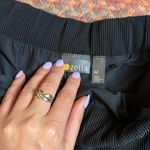 Zella BLACK RIBBED CROP SHEER WIDE LEG SOFT PANTS Photo 2