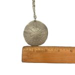 VTG International Pewter 1974 Sand Dollar Pendant 24” Silver Tone Chain Necklace Photo 8