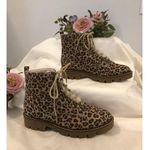 White Mountain Boots Women Size 10 Leopard Print Faux Fur Lined Lug Sole Winter Photo 0