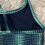 Athleta Teal & Navy Patterned Sports Bra Size S Photo 5
