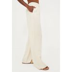 Tuckernuck NEW  Pomander Place Cava Pleated Wide Leg Pants Trousers Cream Small Photo 2