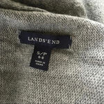 Lands' End Open Front Asymmetrical Wool Blend Cardigan Sweater Photo 2