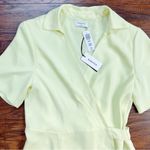 Aritzia • Babaton Amira Dress mini wrap Chamomile lemon yellow rayon Photo 2