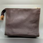 Mario Valentino A Very Rare HTF  Vintage Zip Leather Cosmetic Travel Bag Pouch Photo 1