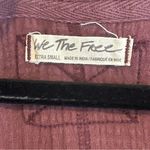 Free People We the Free Sugar Rush Babydoll Top Burgundy Red Size XS Photo 1