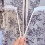 Humility Women's SAS LA FEE Floral Jacquard Hooded‎ Jacket Italy France M Tan Size 36 Photo 9