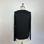 Vince  Green Stripe Boatneck Long Sleeve Photo 4