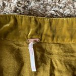 Free People NWOT Vivienne Velvet Skirt Chartreuse Size 0 Photo 2