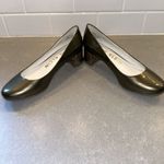 Anne Klein Anne‎ Klein Metallic Mocha Brown Patent Leather Low Heels Shoes Hallie 5.5 M NEW Photo 6