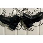 Juicy Couture Black Boots Sz 5 Ankle Boots Side Zip Juicy Logo W Beading Photo 5
