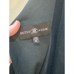 Betsy and Adam "Christine" Scuba Crepe Ruffled Bow Gown In Pine Green New Size 16 Photo 7