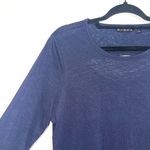 Athleta Breezy Navy Blue Cutout Back Long Sleeve Top Photo 3