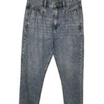 American Eagle Mom Jeans High Rise Cuffed 90s Y2K Stonewashed Pleated 6 Photo 0