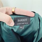 Bardot [] Emerald Green Velvet Off The Shoulder Bella Sheath Midi Dress Small 6 Photo 9