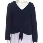 Jenni Kayne long Sleeve v neck tie Top Photo 0