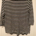Talbots Women's Stretch Cotton Top 3/4 Sleeve Striped Multicolor Size LP Photo 3