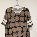 LuLaRoe Size X-Small Pixelated Tiger Heads Women's Oversized Stretch Top NWT Photo 4
