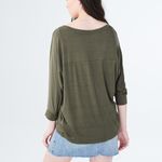 Aeropostale  size XXL 3/4 Sleeve Slouchy Dolman Tee relaxed fit scoop neckline Photo 3