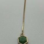 Park Lane  NWOT gold and green beaded drop long necklace Photo 1