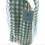 CeCe  Frayed Tweed Frame Gingham Pencil Mini Skirt Photo 4