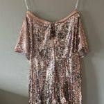 Lovers + Friends  Knoll Mini Dress Rose Pink Sequins Strapless Bodycon Size S NWT Photo 5