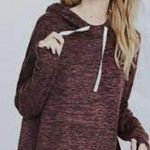EXPRESS Oversized Exaggerated Cowl Neck Hoodie By  One Eleven size Large Photo 0