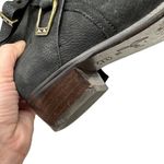 Joie  Gypsy Ankle Boot Size 36 US 6 Black Suede Leather Bootie Low Heel Photo 8