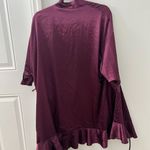 Victoria's Secret satin burgundy robe Photo 2