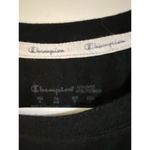 Champion  Black Cropped Workout Short Sleeve Tee Shirt Women's Sz Medium Photo 4