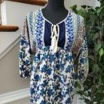 Gibson Latimer  Women’s Multiprint Tunic Top - Size Small Boho Casual Made in USA Photo 0