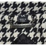 Jou Jou Womens 1X Belted Houndstooth Black & White Pea Coat Jacket Warm Stylish Photo 10