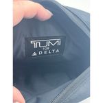 TUMI for Delta Make Up Bag‎ Black Canvas Mini Case Zip Toiletries/Cosmetic Bag Photo 4