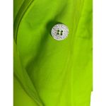 St. John  Women's S Lime Green Double Breasted Jacket Cotton‎ Bright Preppy Twee Photo 2