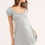 Free People • Soakin Up The Sun Light Slate Blue Mini Dress Photo 0