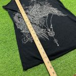 Vocal Vintage Y2K  APPAREL Tank Top LG CRYSTAL  Butterfly Distressed Punch Out Photo 5