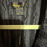 Vintage Jerry T. Women's Black Pleated Long Coat Couture 80's/90's Size M Photo 4