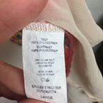 Lush Clothing LUSH Sheer Blouse w/ Bright Coral Floral Pattern Photo 3