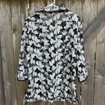 Ming Wang NWT Blazer Top Black White Floral Embroidered Size XL Retail $235.00 Photo 8