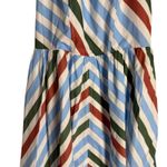 Anthropologie Maeve Multicolor Striped Sleeveless Halter A-Line Midi Dress M Photo 5