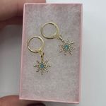 Celestial Star Dangle Earrings Gold Photo 0